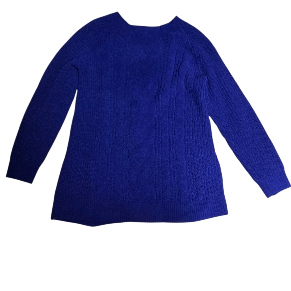 JJill Purple Chenille Sweater Soft Size Medium